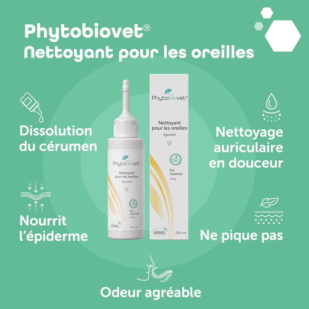Phytobiovet® Nettoyant pour les oreilles