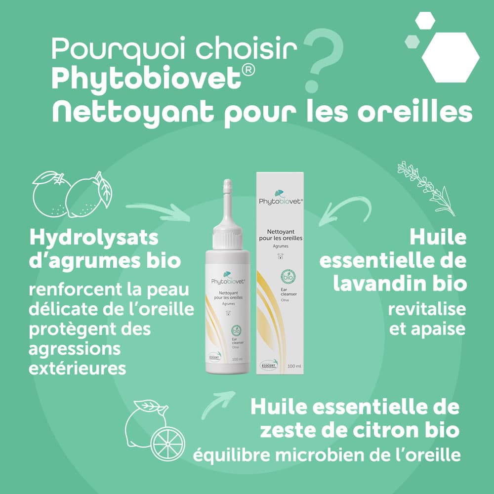 Phytobiovet® Nettoyant pour les oreilles